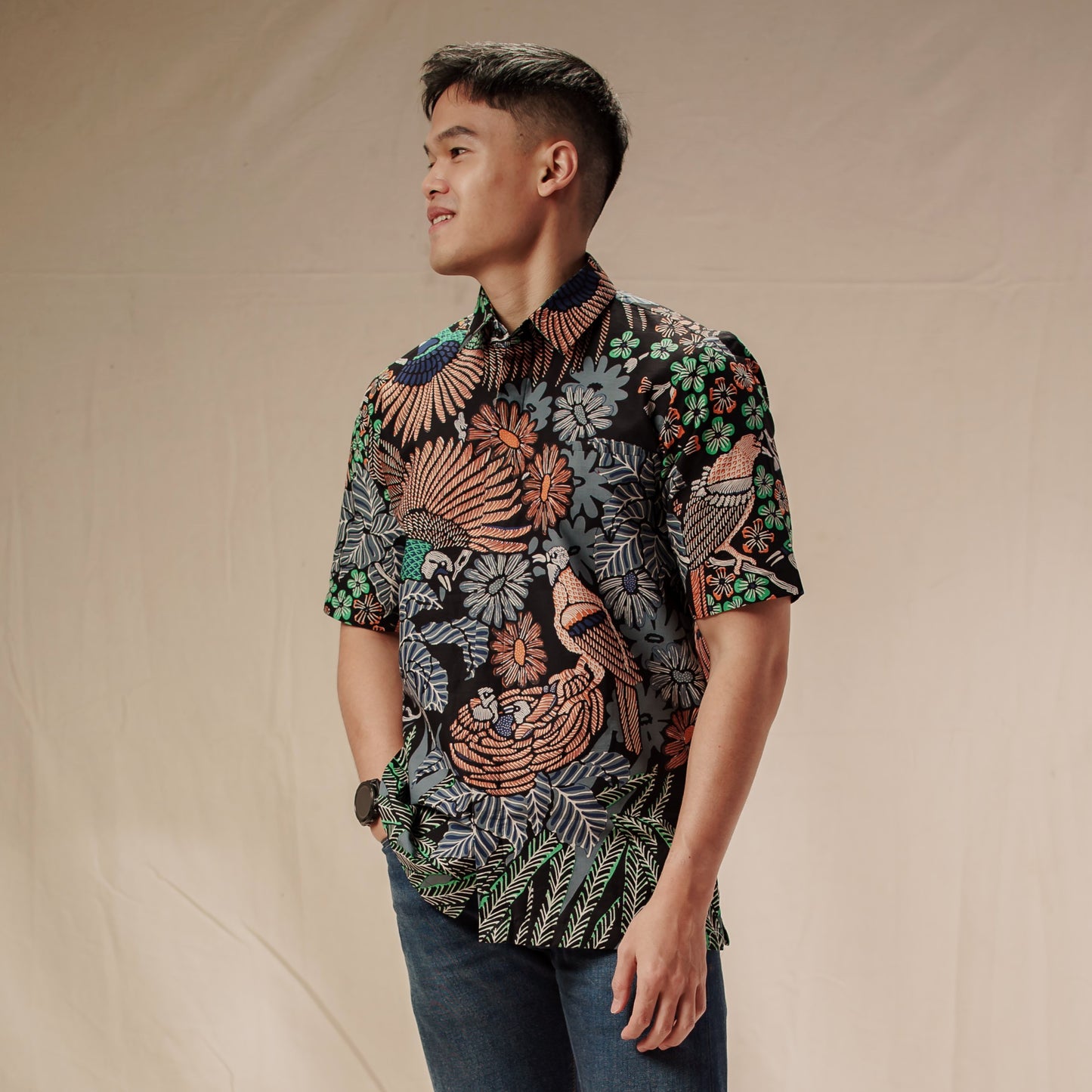 Rangga - Mandalas Kemeja Batik Pria Premium Lengan Pendek
