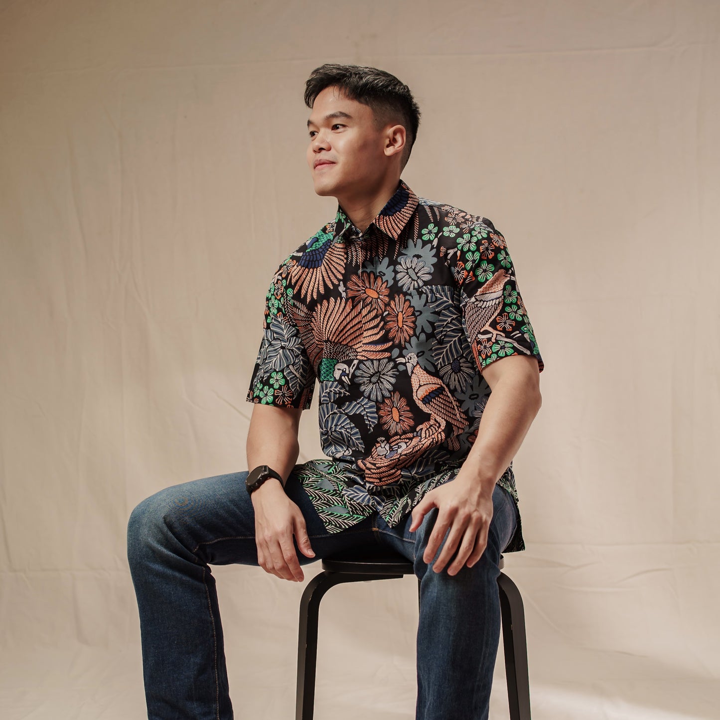Rangga - Mandalas Kemeja Batik Pria Premium Lengan Pendek