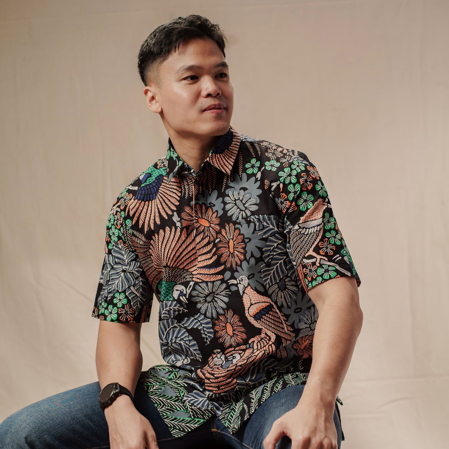 Rangga - Mandalas Kemeja Batik Pria Premium Lengan Pendek
