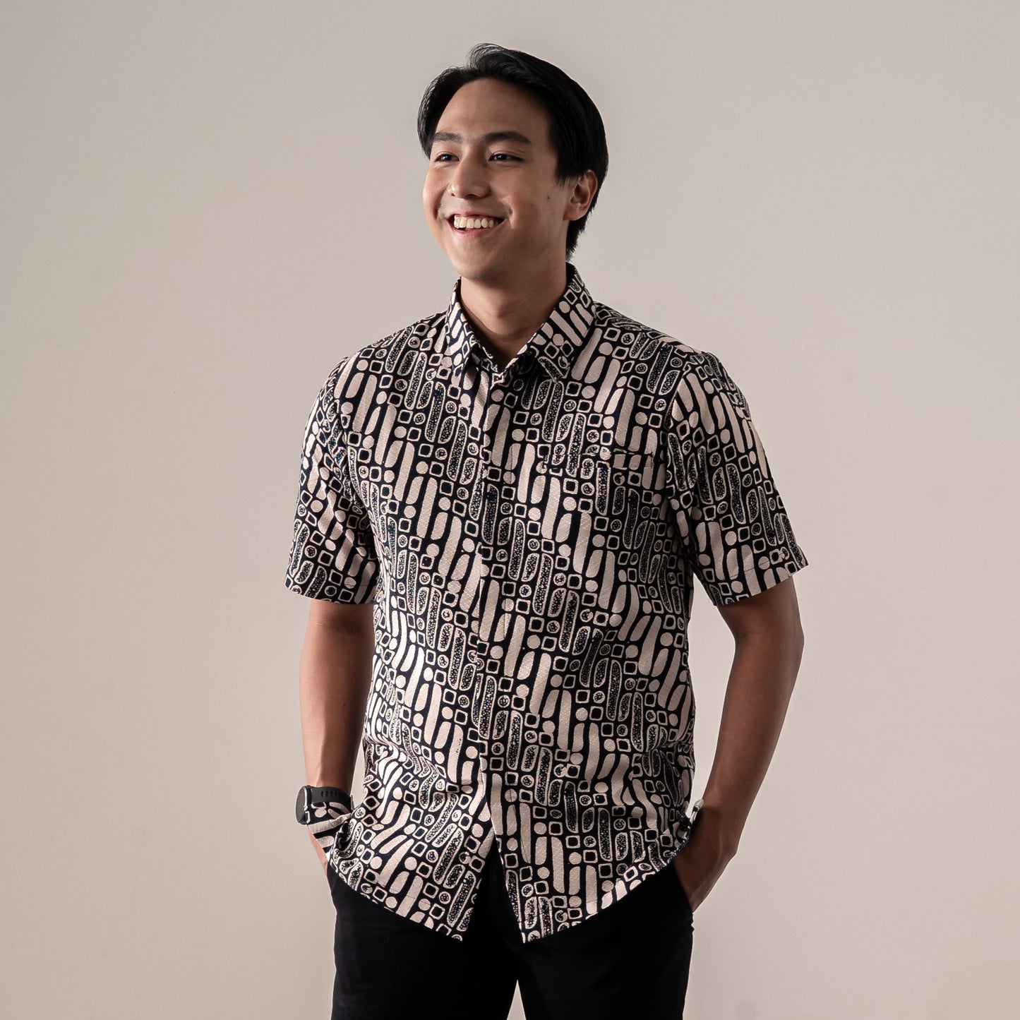 Bonadan - Mandalas Premium Men's Short Sleeve Batik Shirt