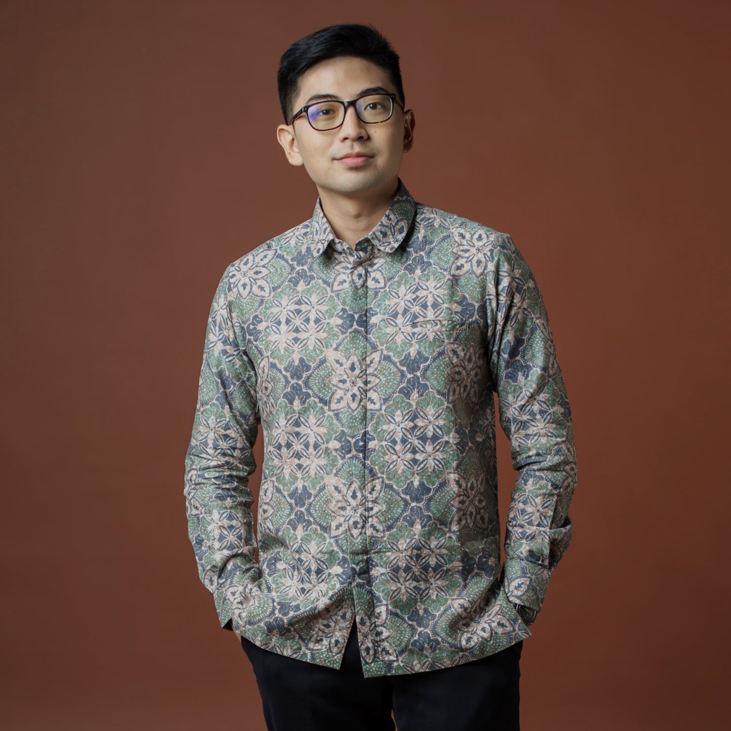 Meralda - Mandalas Kemeja Batik Pria Premium Lengan Panjang