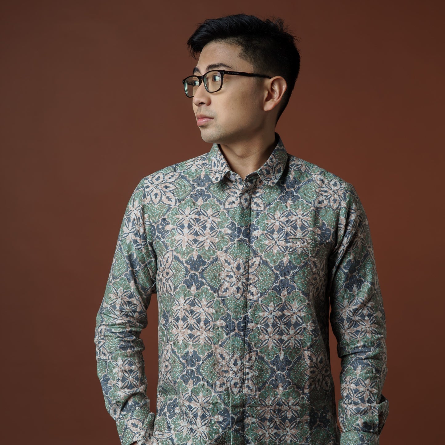 Meralda - Mandalas Kemeja Batik Pria Premium Lengan Panjang