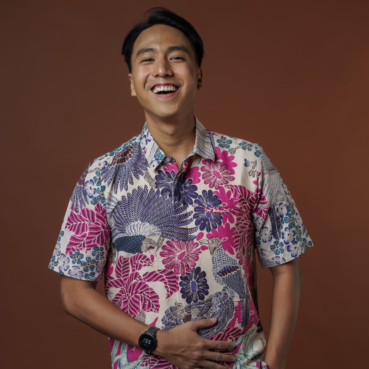 Rangsa - Mandalas Premium Men's Short Sleeve Batik Shirt