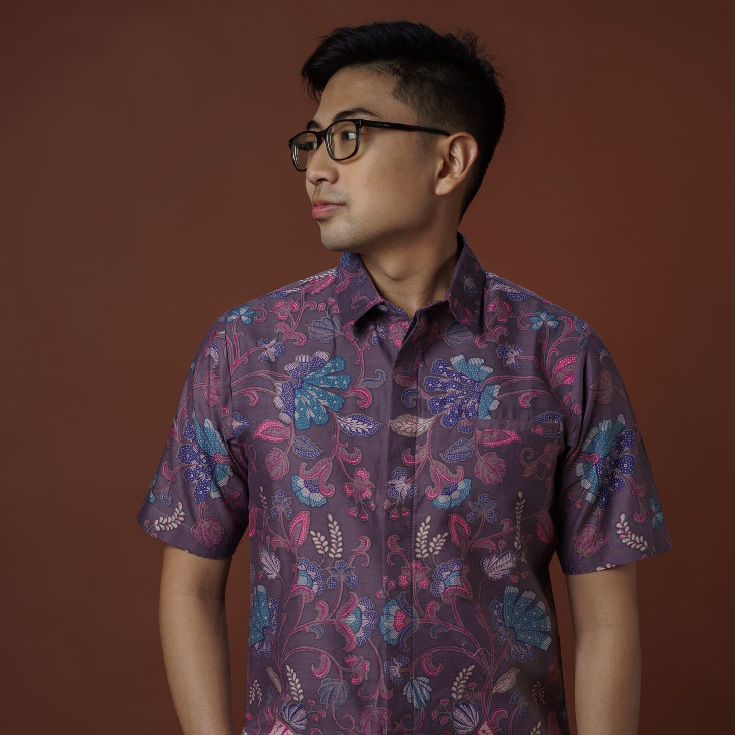 Marela - Mandalas Premium Men's Short Sleeve Batik Shirt