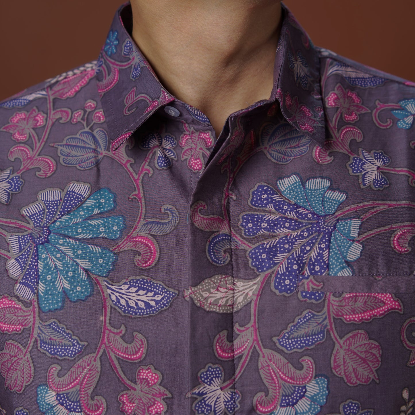 Marela - Mandalas Premium Men's Short Sleeve Batik Shirt