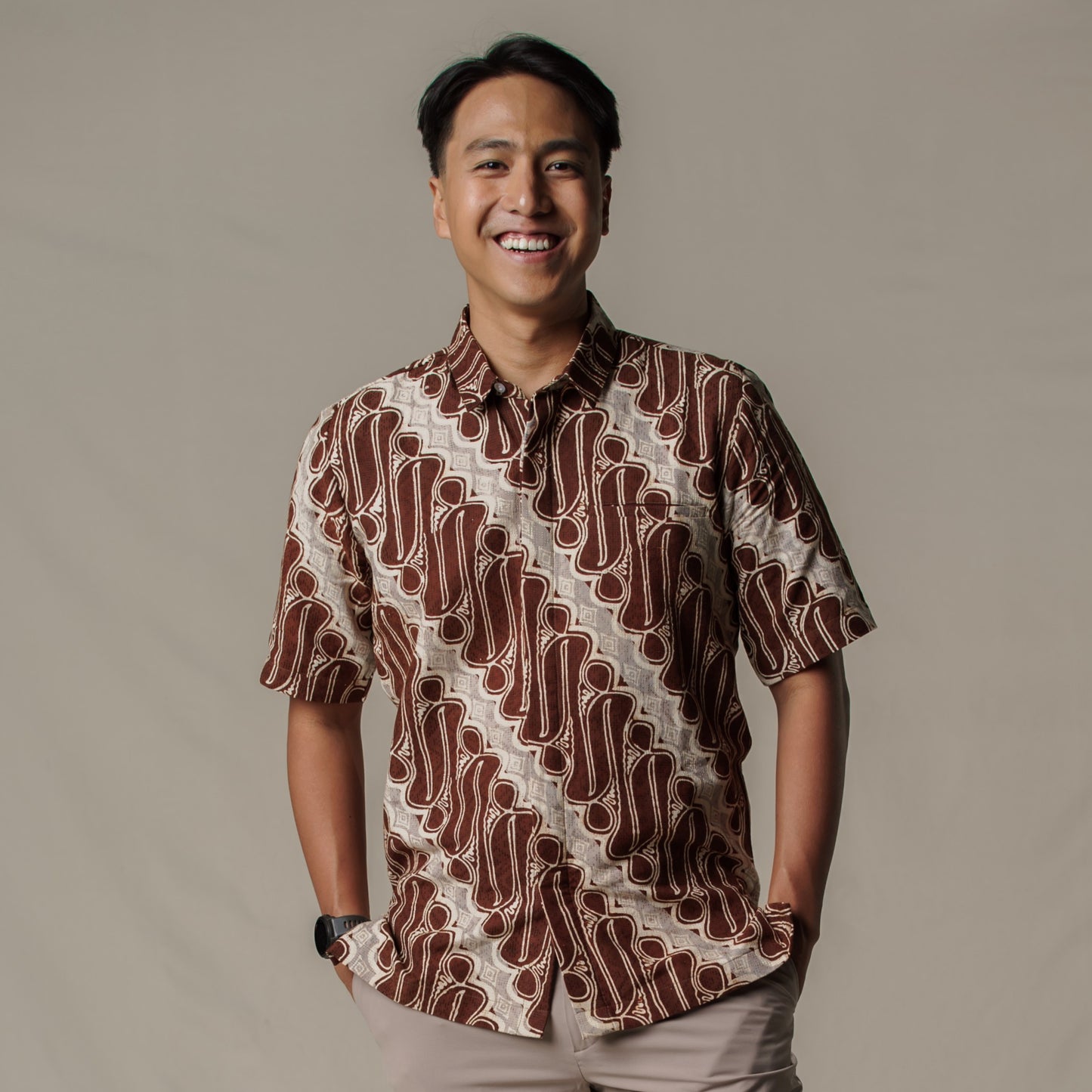 Paralat - Mandalas Kemeja Batik Pria Premium Lengan Pendek
