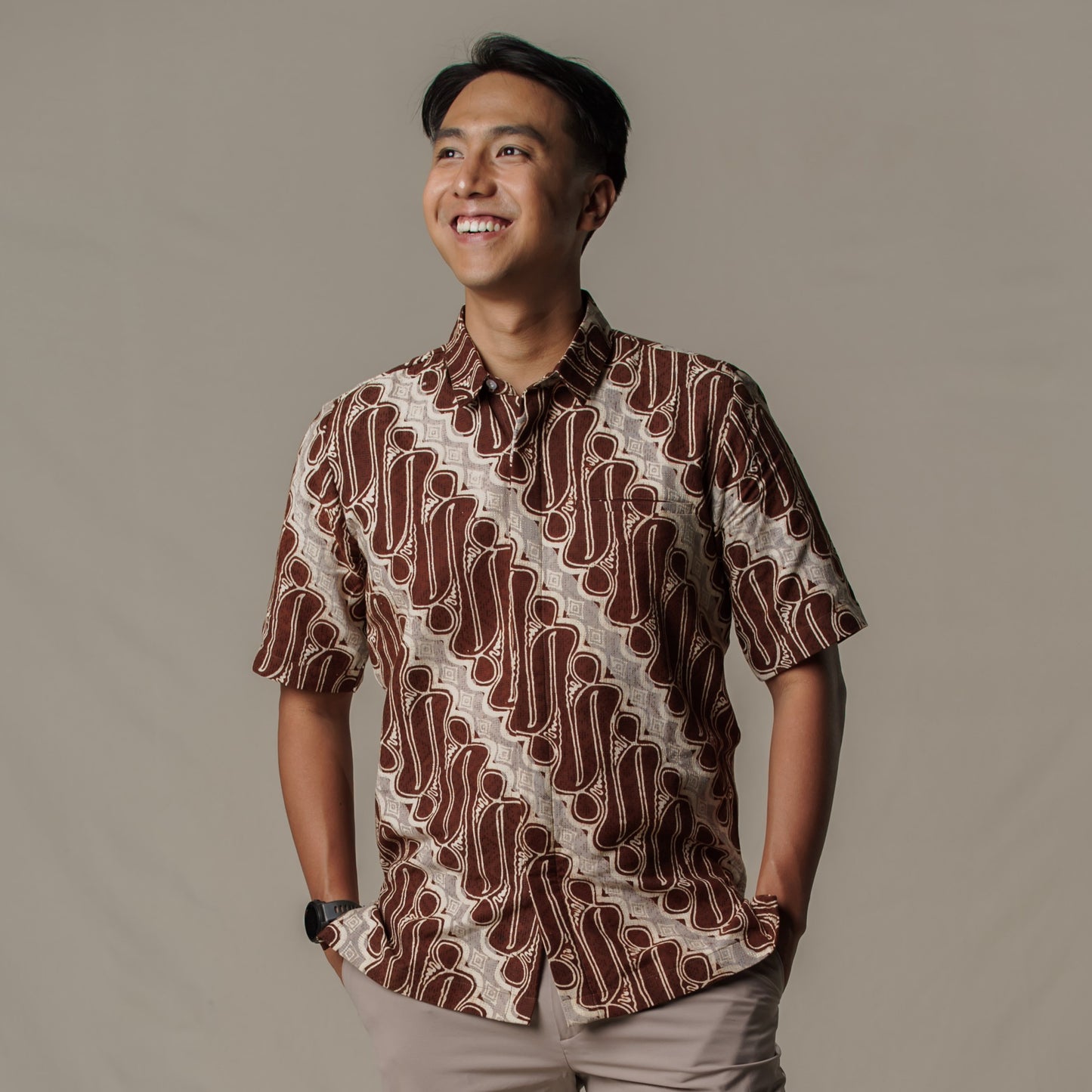 Paralat - Mandalas Kemeja Batik Pria Premium Lengan Pendek