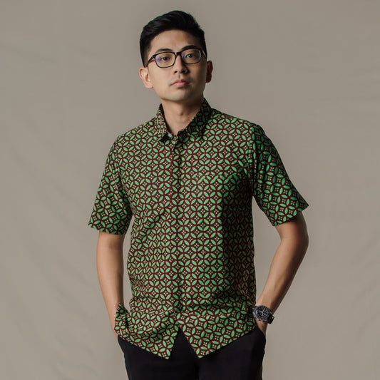 Marven - Mandalas Kemeja Batik Pria Premium Lengan Pendek