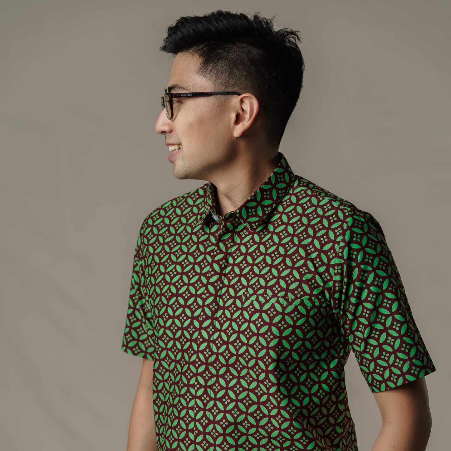 Marven - Mandalas Premium Men's Short Sleeve Batik Shirt