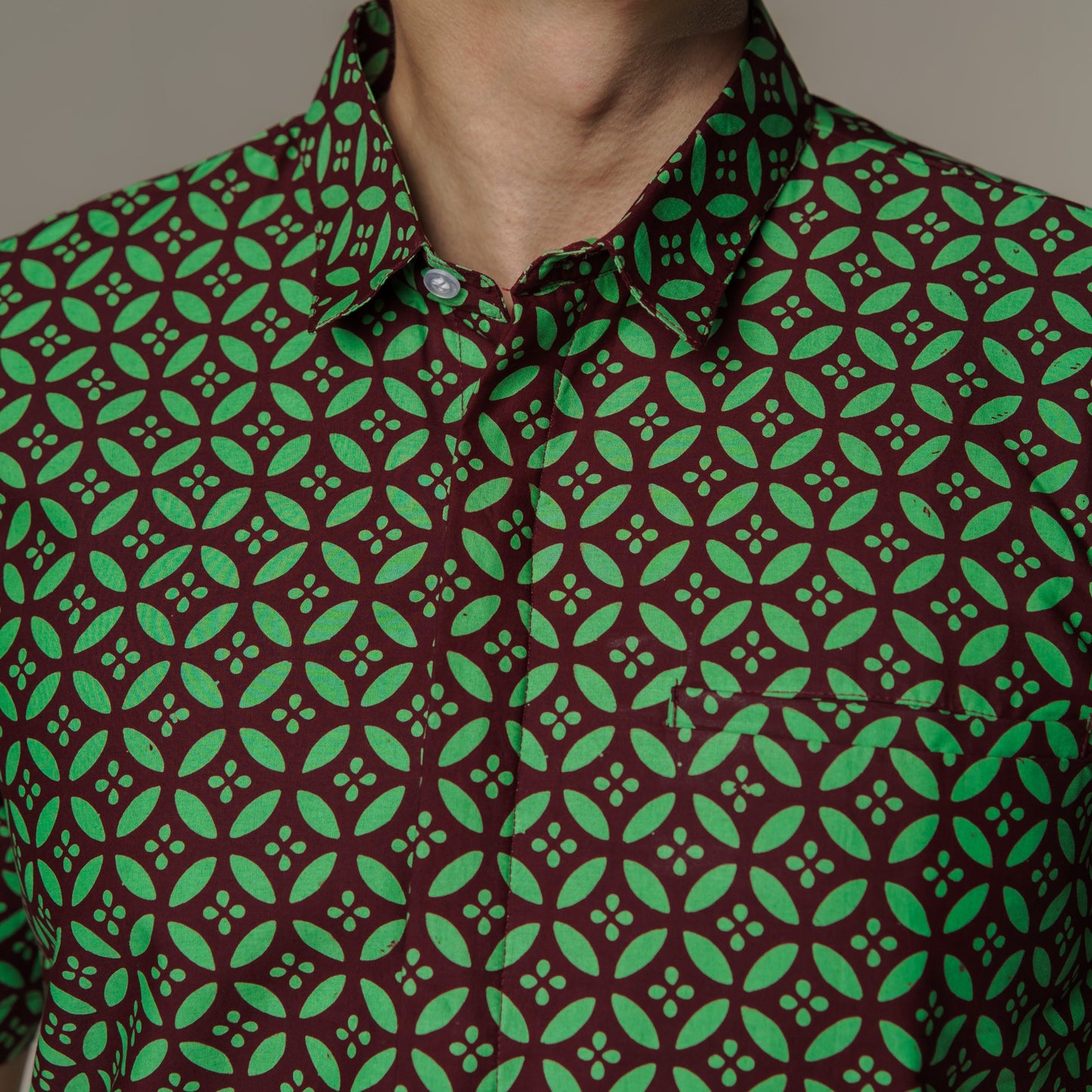 Marven - Mandalas Premium Men's Short Sleeve Batik Shirt
