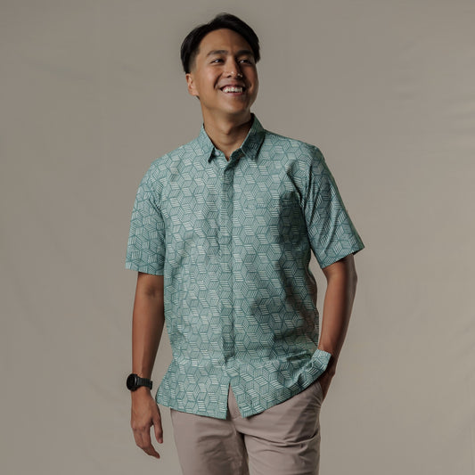 Sagero - Mandalas Kemeja Batik Pria Premium Lengan Pendek