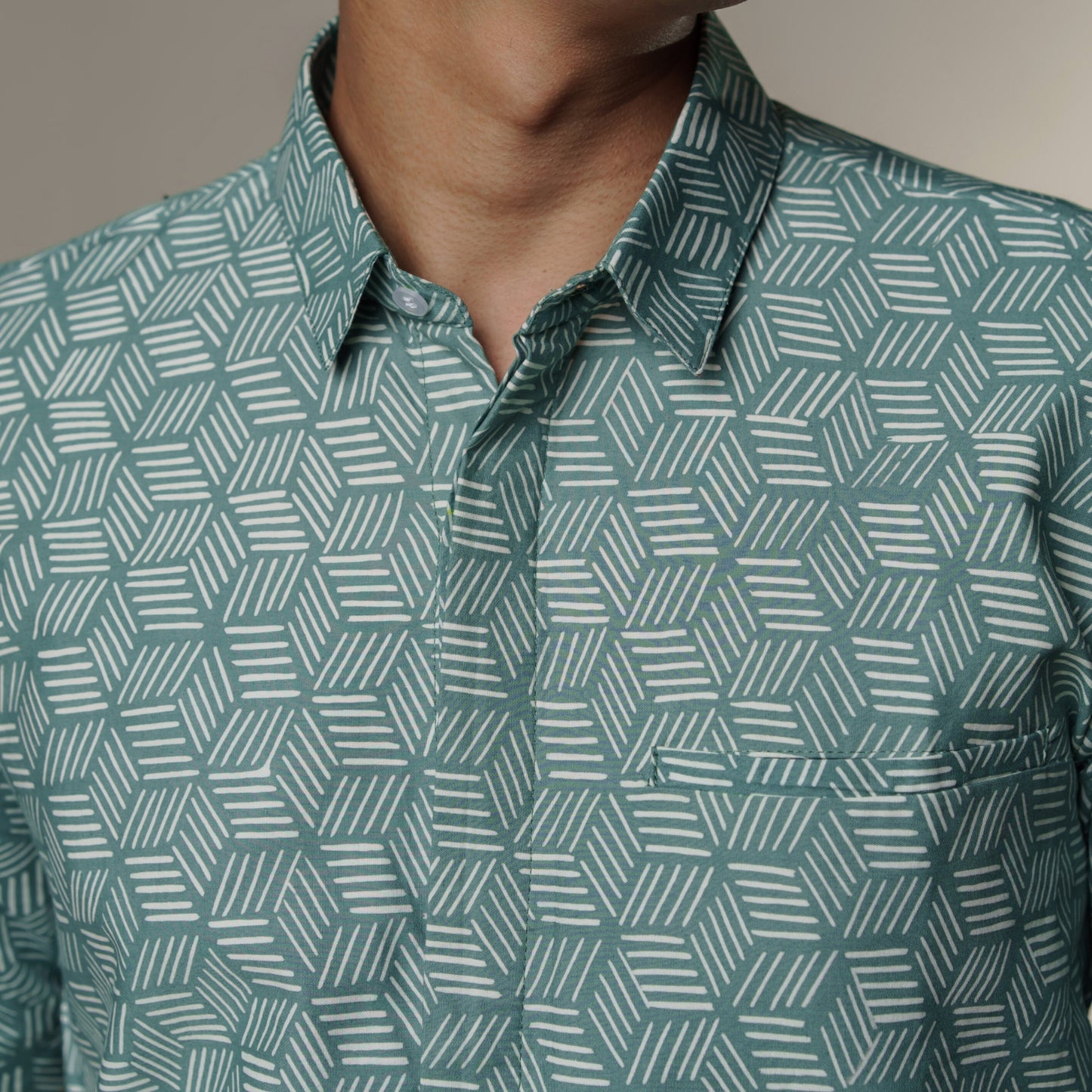 Sagero - Mandalas Premium Men's Short Sleeve Batik Shirt