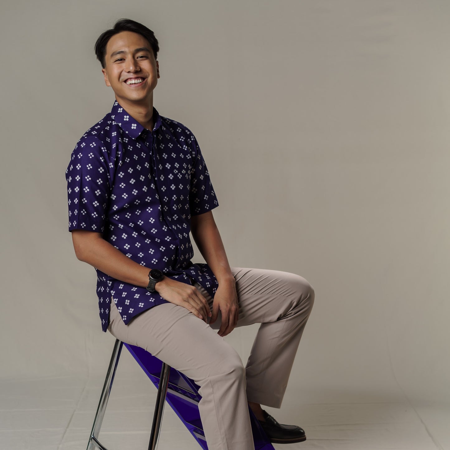 Wahi - Mandalas Premium Men's Short Sleeve Batik Shirt