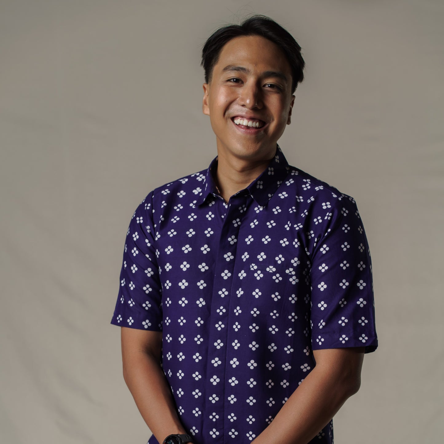 Wahi - Mandalas Premium Men's Short Sleeve Batik Shirt