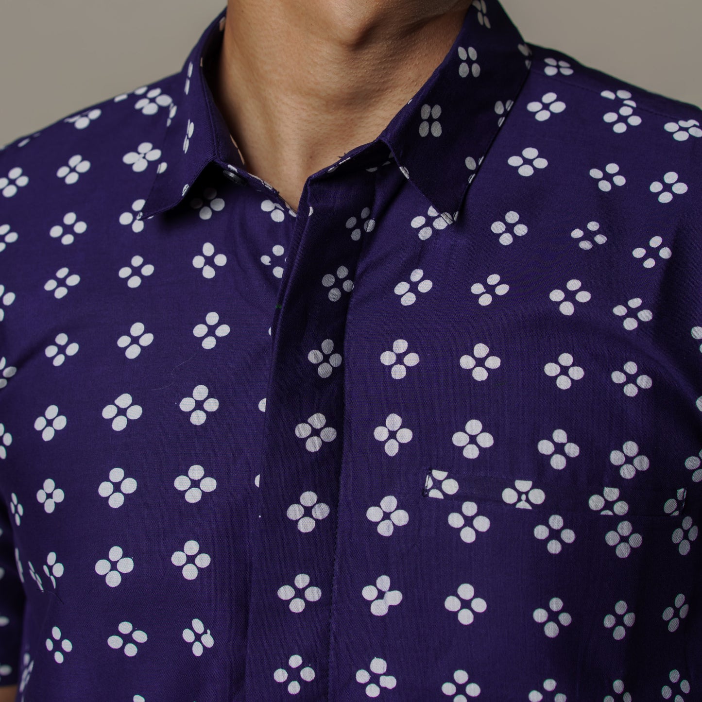 Wahi - Mandalas Premium Men's Short Sleeve Batik Shirt