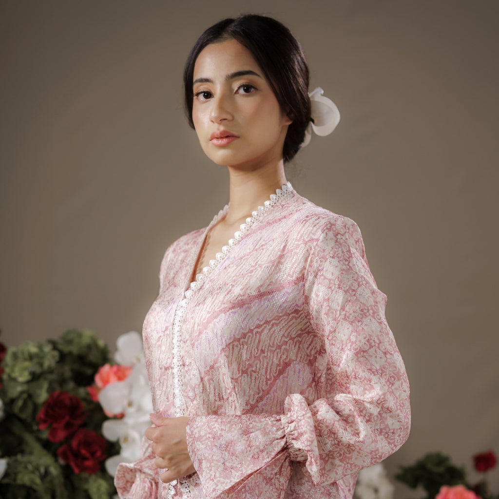 Dalilah Long Sleeve - Mandalas Top Kebaya Set Women's Outer Batik Embroidery Modern