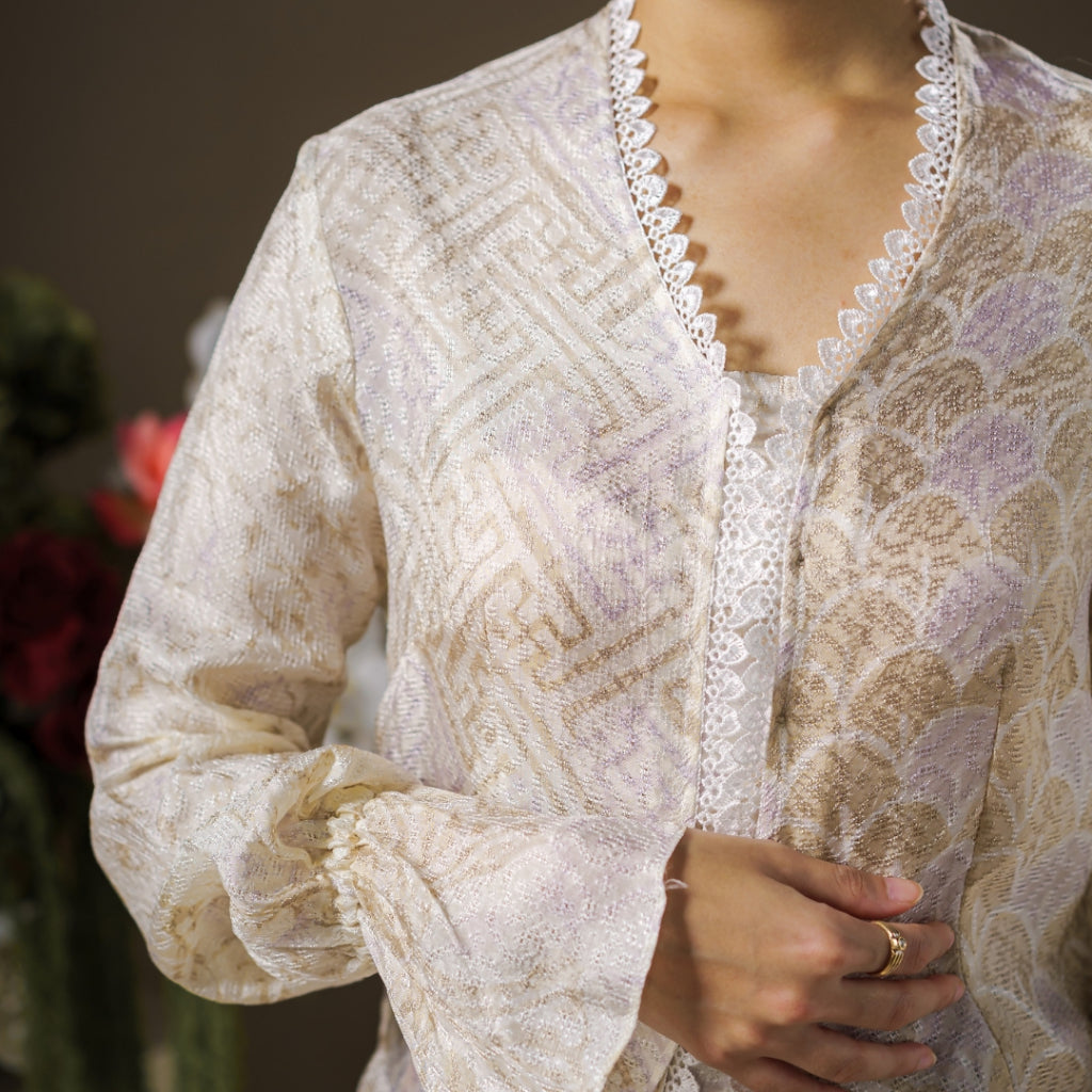 Dalilah Long Sleeve - Mandalas Top Kebaya Set Women's Outer Batik Embroidery Modern