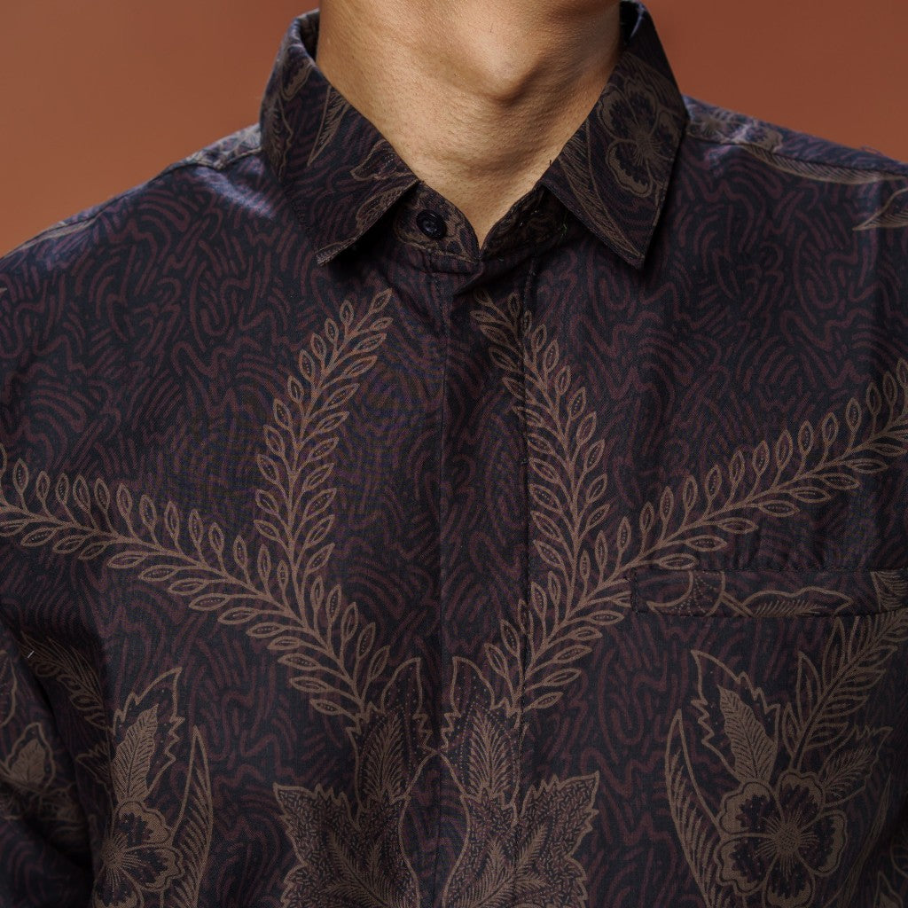 Bayang - Mandalas Kemeja Batik Pria Premium Lengan Panjang