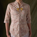 Nadine Lengan Panjang - Mandalas Atasan Kebaya Wanita Outer Tencel Jacquard Bordir Modern - Mandalas