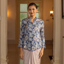 Alyssa Mandalas women's floral batik viscose blouse