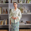 Mandalas embroidered cotton kebaya top suitable for a graduation ceremony