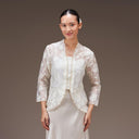 Mandalas embroidered organza kebaya suitable for a wedding
