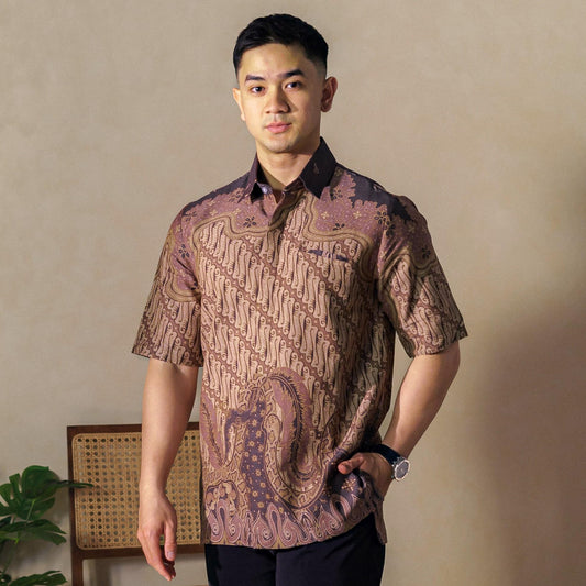 Dataro - Mandalas Premium Men's Short Sleeve Batik Shirt