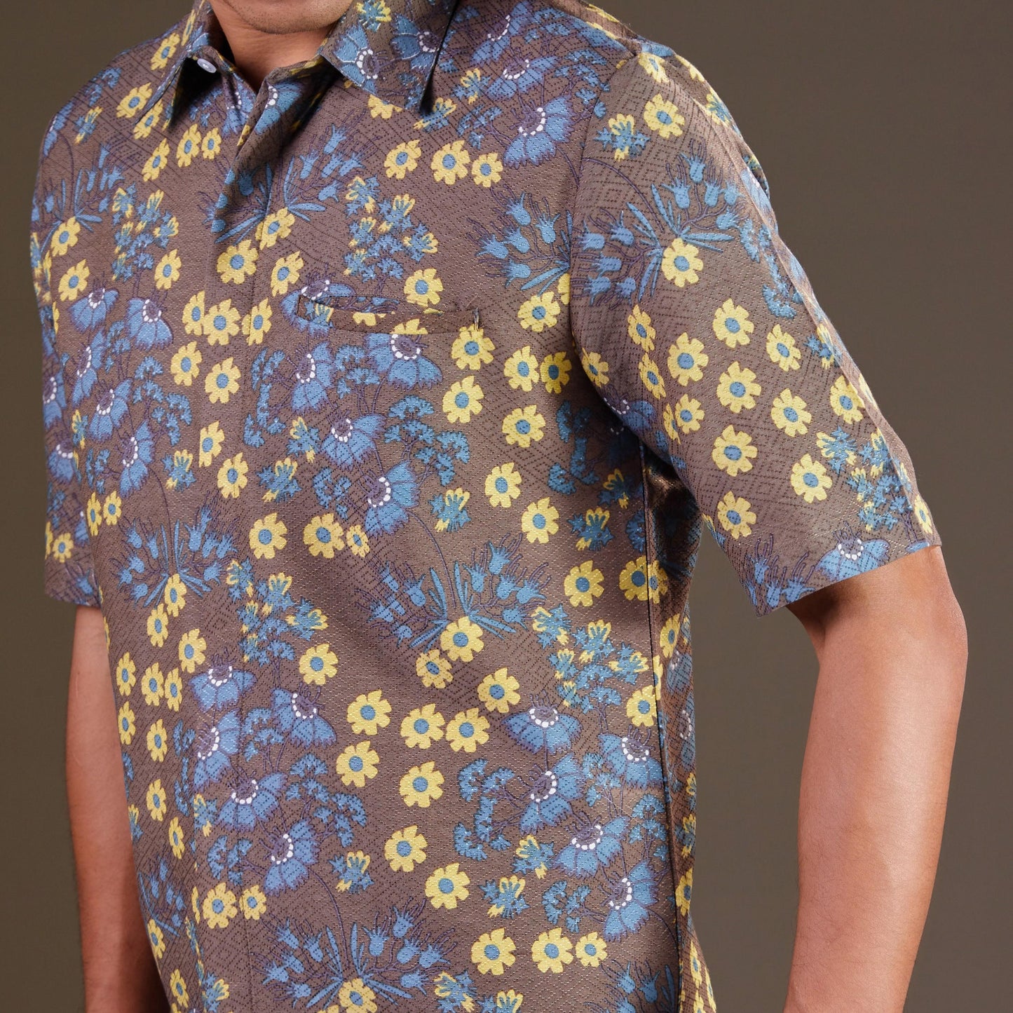 Sakuning - Mandalas Premium Men's Short Sleeve Batik Shirt