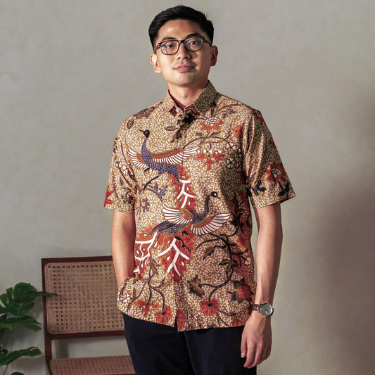 Trisesa - Mandalas Kemeja Batik Pria Premium Lengan Pendek