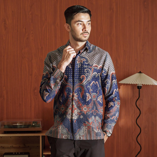 Dharma - Mandalas Kemeja Batik Pria Premium Lengan Panjang