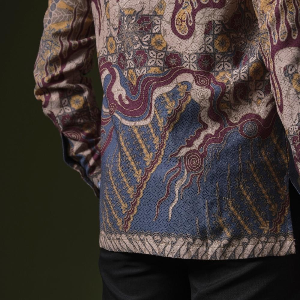 Firening - Mandalas Premium Men's Long Sleeve Batik Shirt