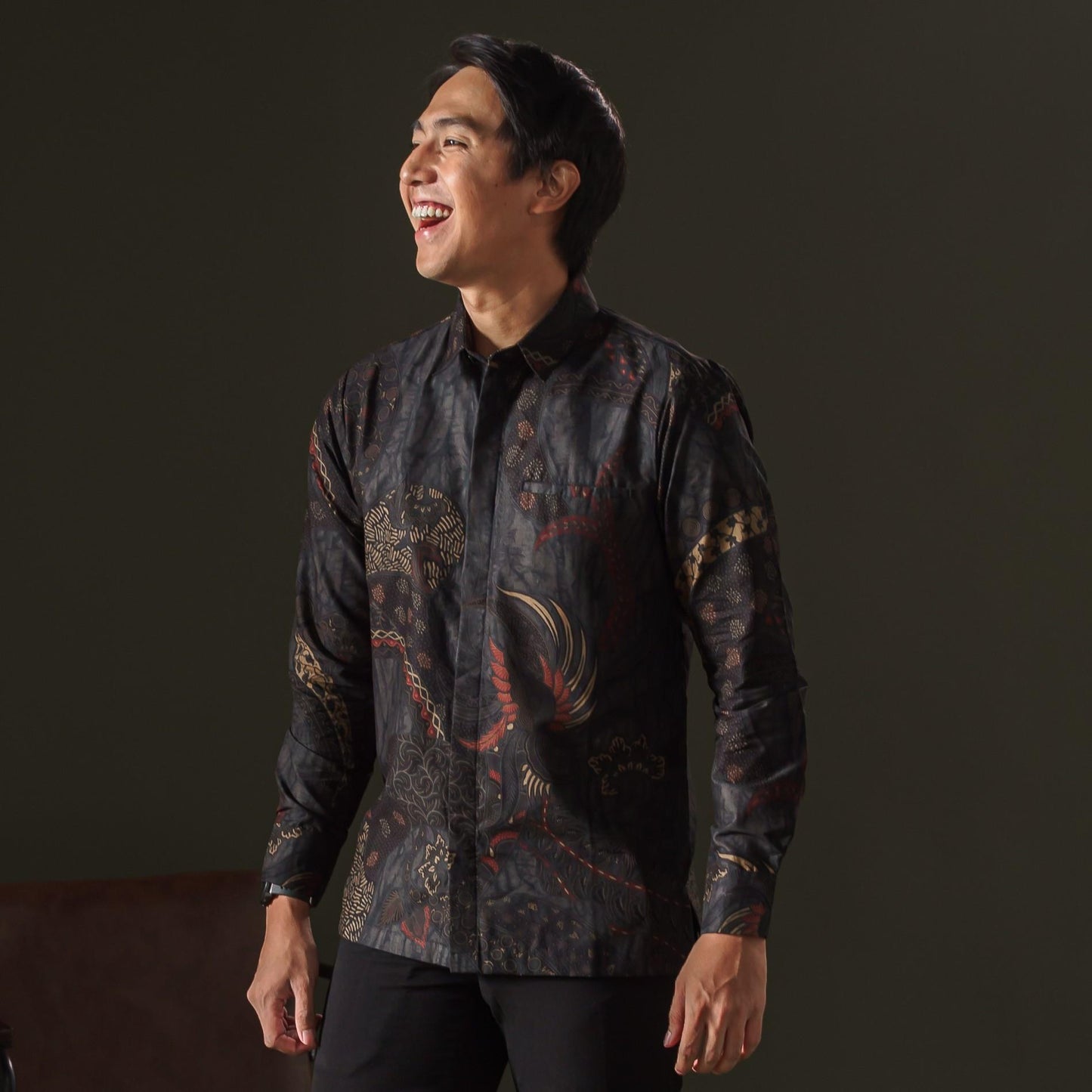 Seidon - Mandalas Kemeja Batik Pria Premium Lengan Panjang