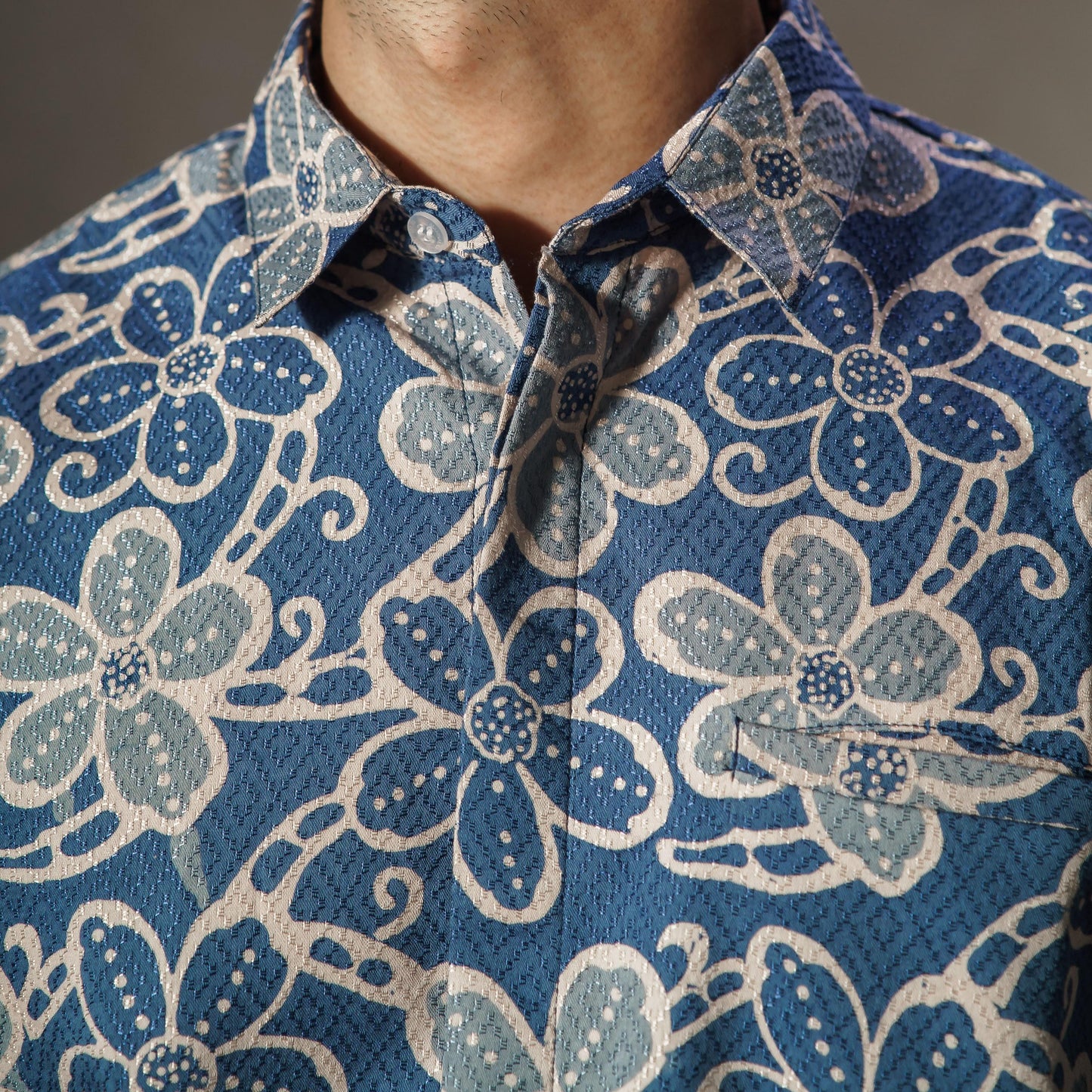 Semerbak - Mandalas Premium Men's Short Sleeve Batik Shirt