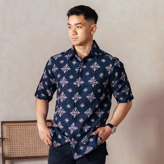 Polar - Mandalas Kemeja Batik Pria Premium Lengan Pendek