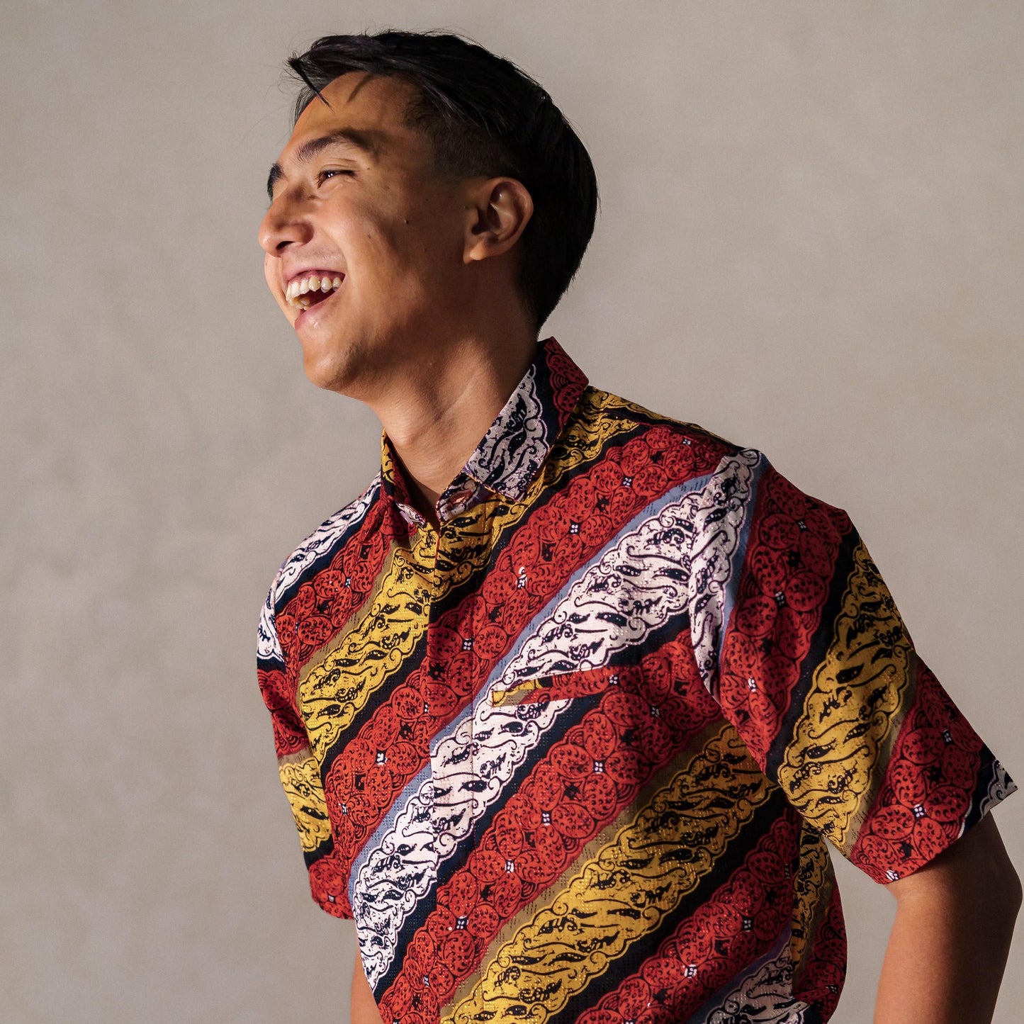 Moltres - Mandalas Premium Men's Short Sleeve Batik Shirt
