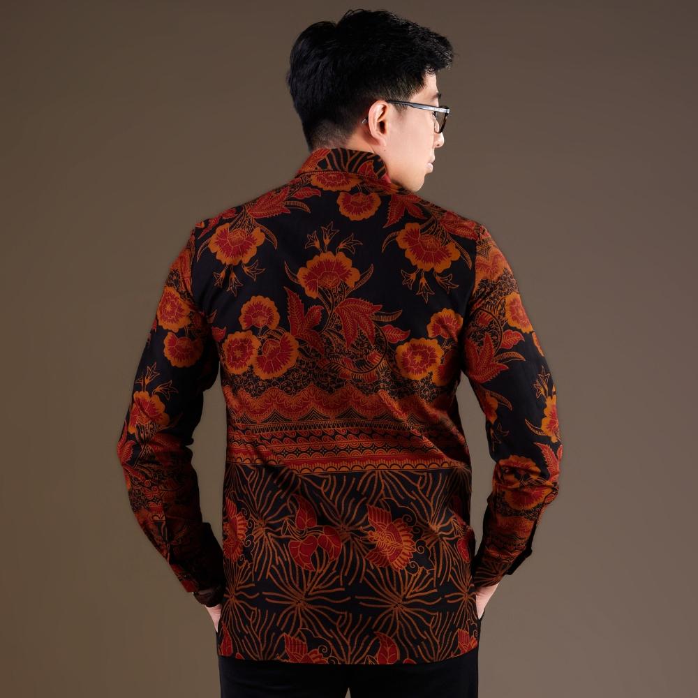 Geranium - Mandalas Kemeja Batik Pria Premium Lengan Panjang