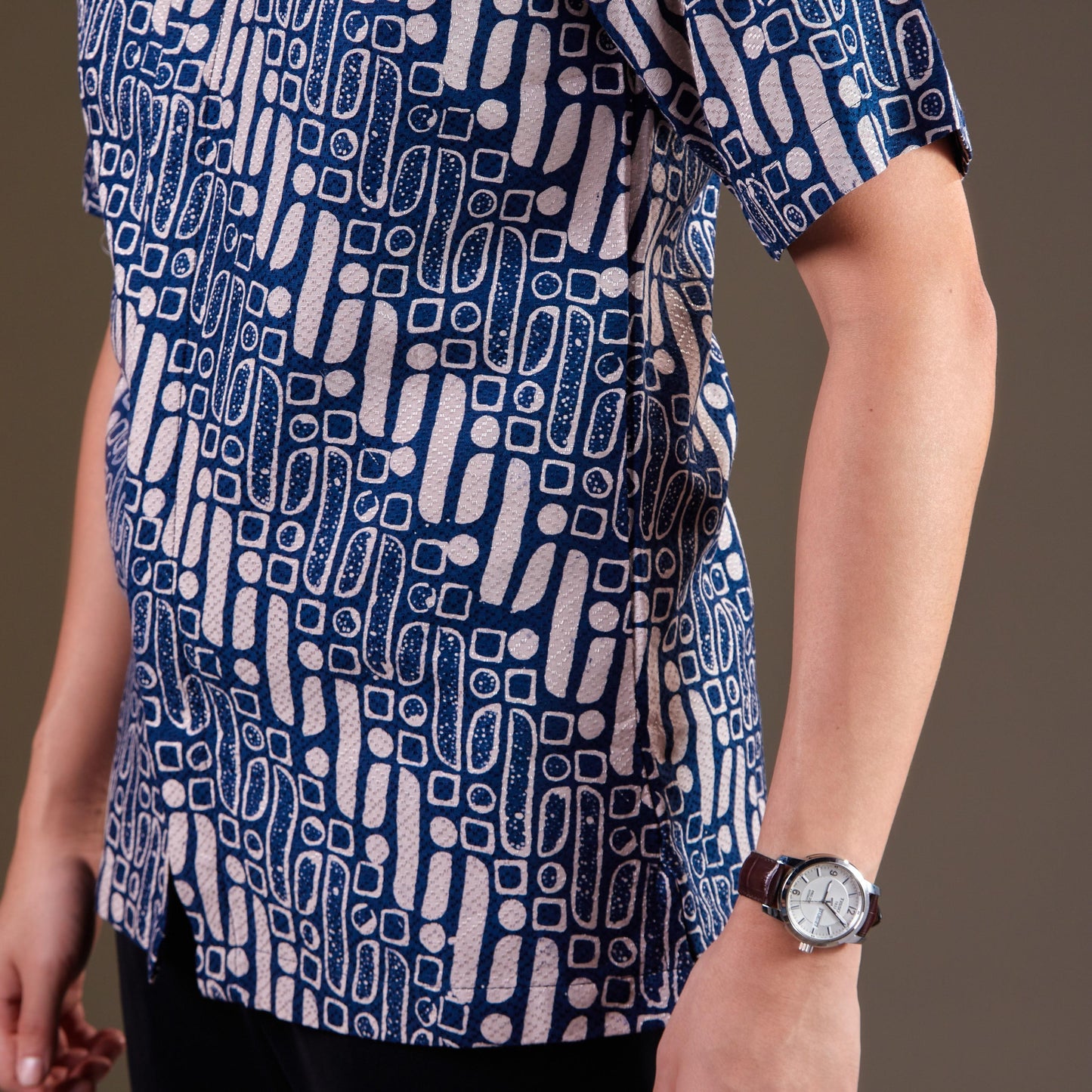 Bonazur - Mandalas Premium Men's Short Sleeve Batik Shirt