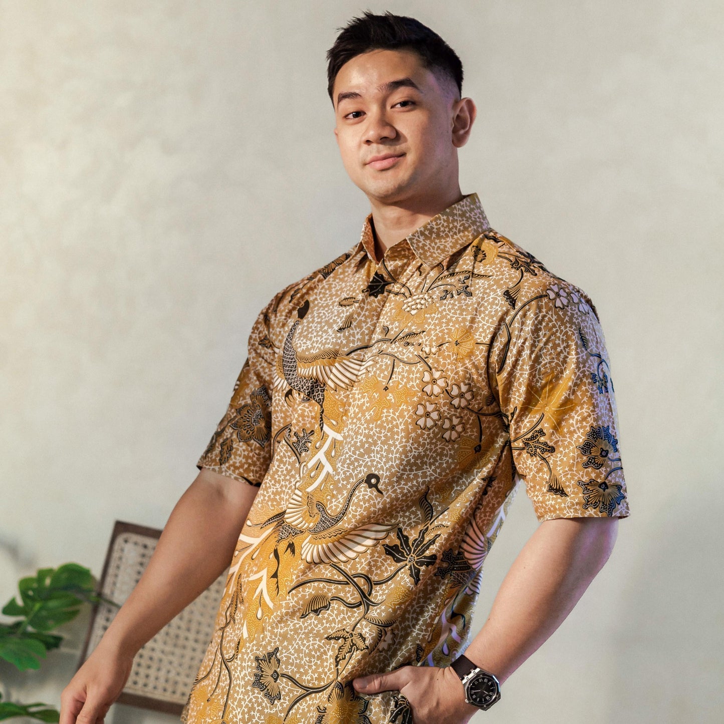 Trimangun - Mandalas Kemeja Batik Pria Premium Lengan Pendek