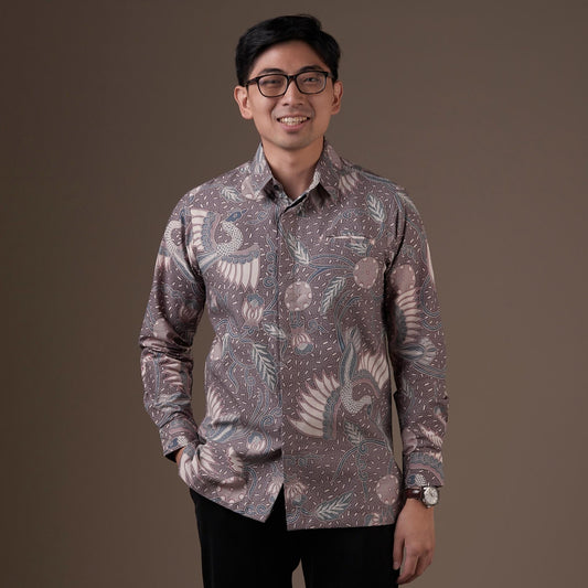 Borau - Mandalas Kemeja Batik Pria Premium Lengan Panjang