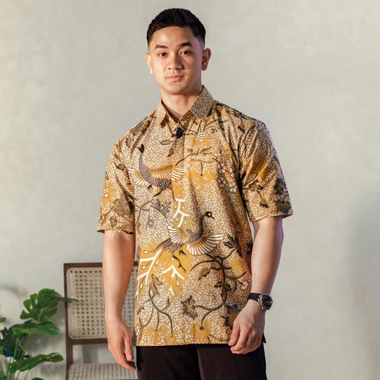 Trimangun - Mandalas Premium Men's Short Sleeve Batik Shirt