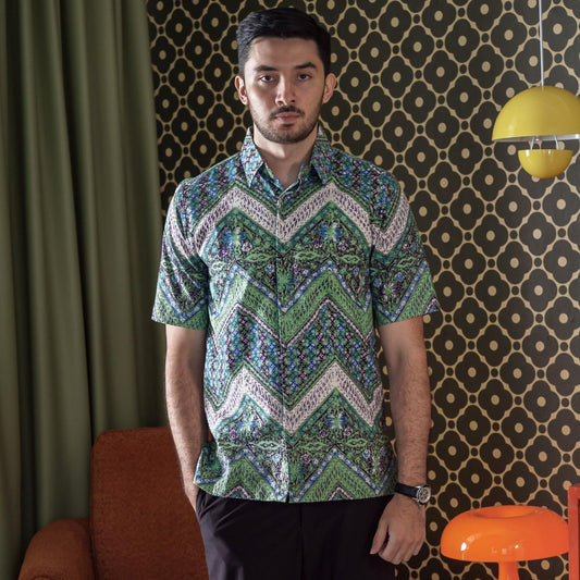 Wirarejo - Mandalas Kemeja Batik Pria Premium Lengan Pendek