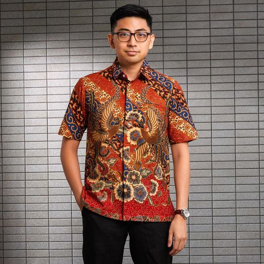 Asoka - Mandalas Kemeja Batik Pria Premium Lengan Pendek
