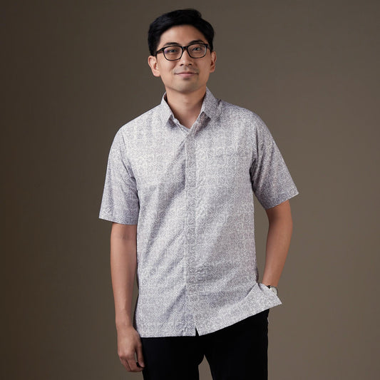 Bungabu - Mandalas Kemeja Batik Pria Premium Lengan Pendek