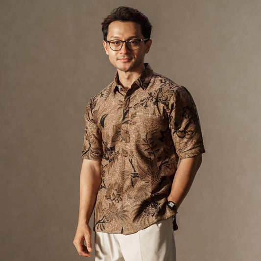 Kolibri - Mandalas Premium Men's Short Sleeve Batik Shirt