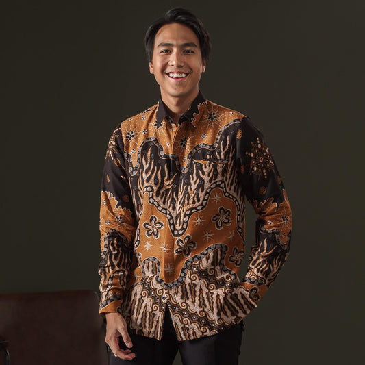 Delbara - Mandalas Kemeja Batik Pria Premium Lengan Panjang
