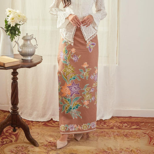 Kalyana Brown - Mandalas Rok Lilit Batik Premium Wanita