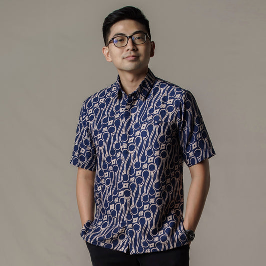 Paranyu - Mandalas Kemeja Batik Pria Lengan Pendek