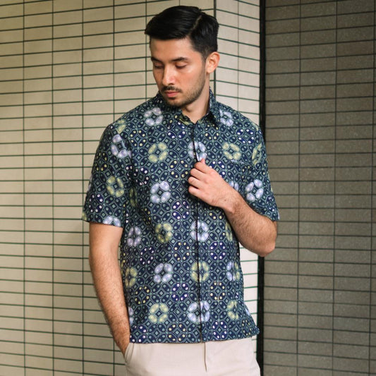 Kawujo - Mandalas Kemeja Batik Pria Premium Lengan Pendek
