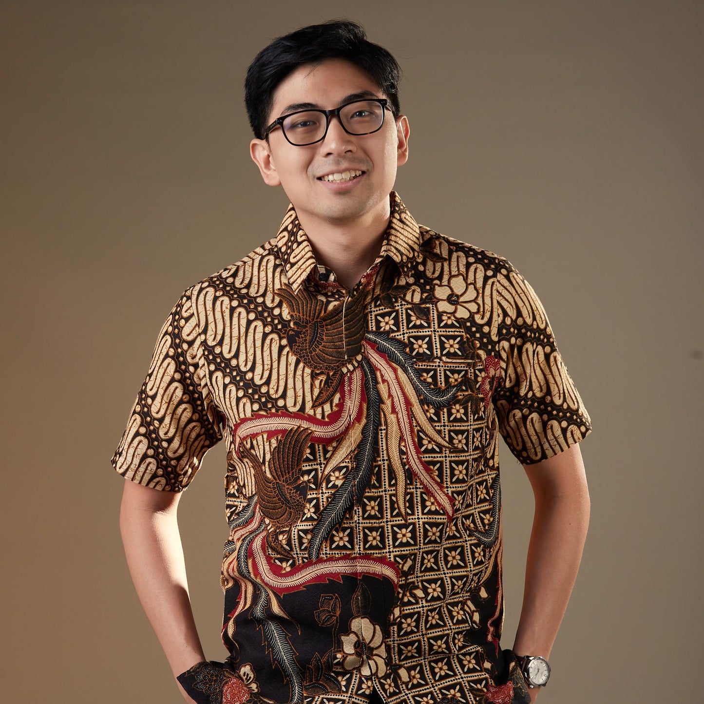 Skorel - Mandalas Kemeja Batik Pria Premium Lengan Pendek