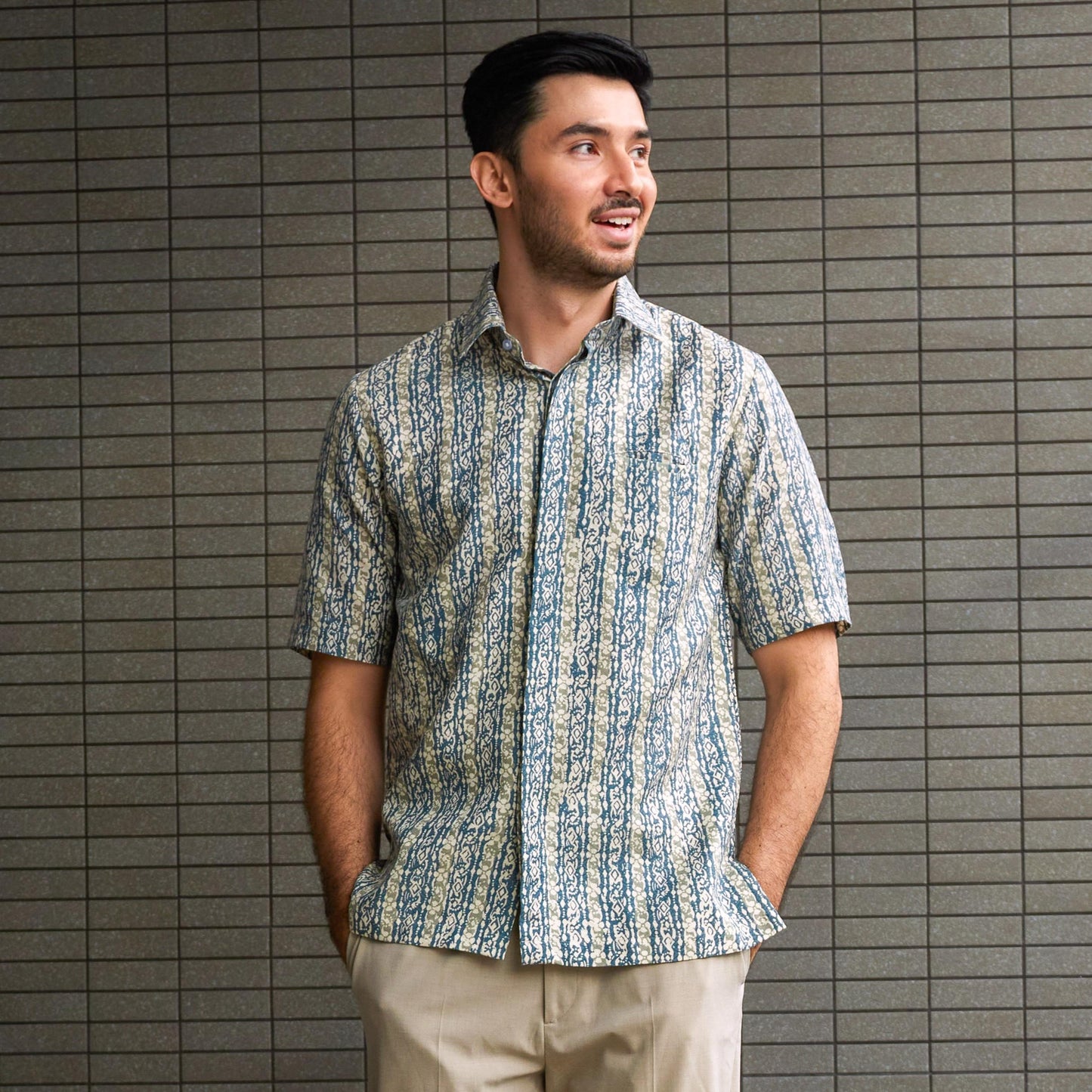 Bluris - Mandalas Kemeja Batik Pria Premium Lengan Pendek